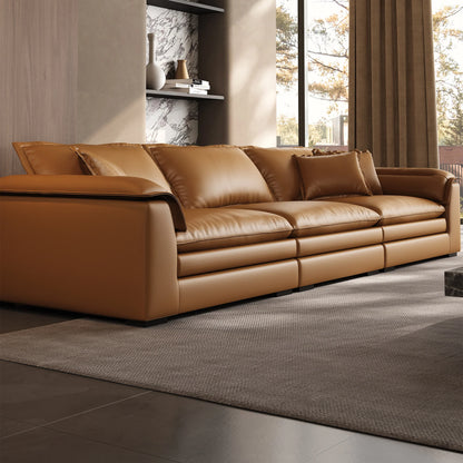 Sandwich Genuine Leather Sofa