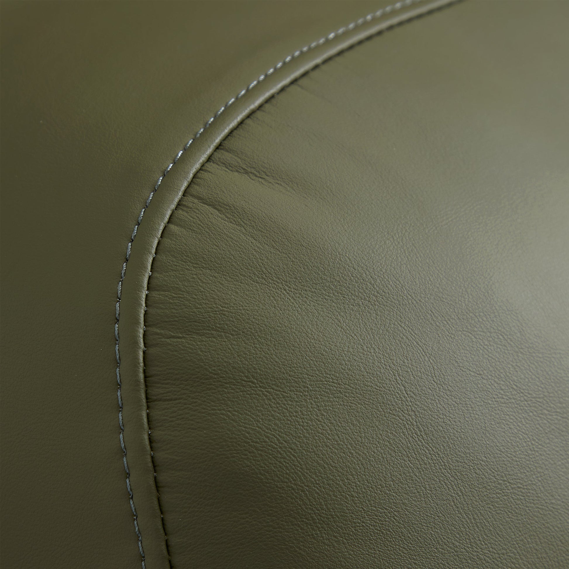 Brenley Modern Italian Leather Sofa-Olive