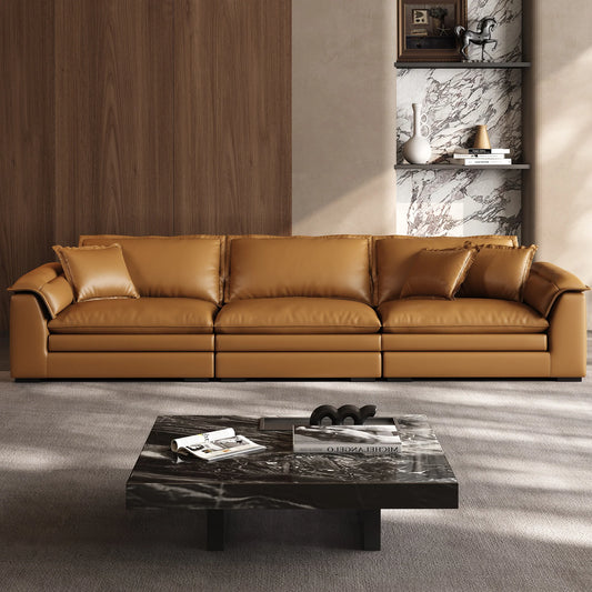 Sandwich Genuine Leather Sofa