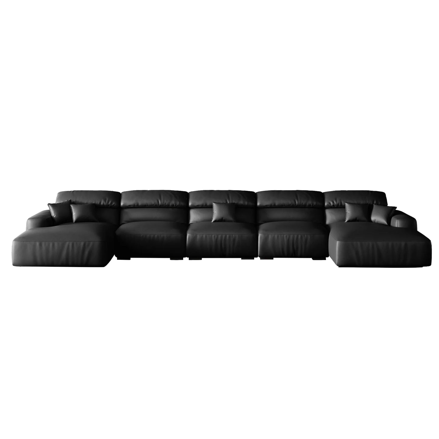 Chestnut Double Chaise Sectional