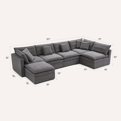 Burger Modular U-Sectional