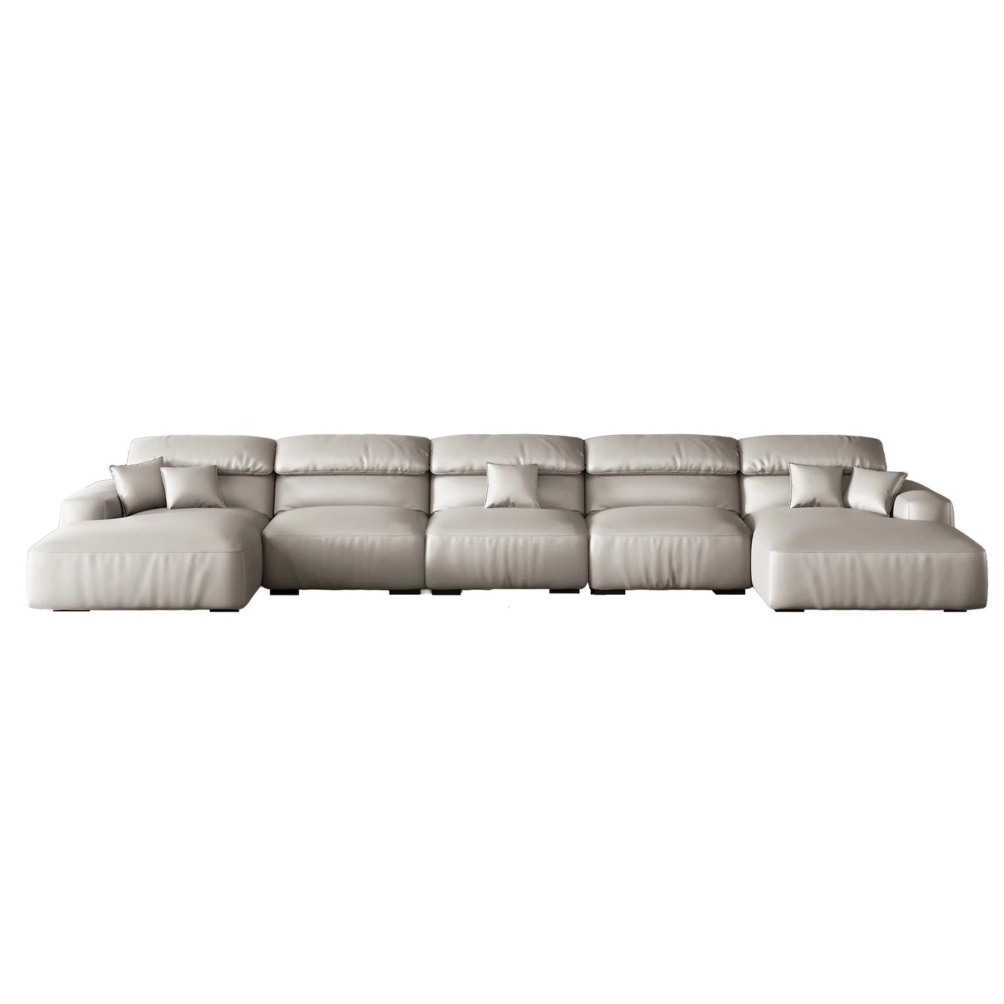 Chestnut Double Chaise Sectional