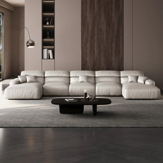 Chestnut Double Chaise Sectional