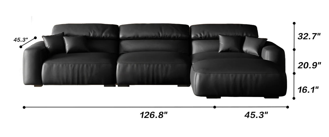 Chestnut Sofa and Ottoman