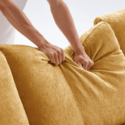 The Empress Yellow Sofa Set-Yellow