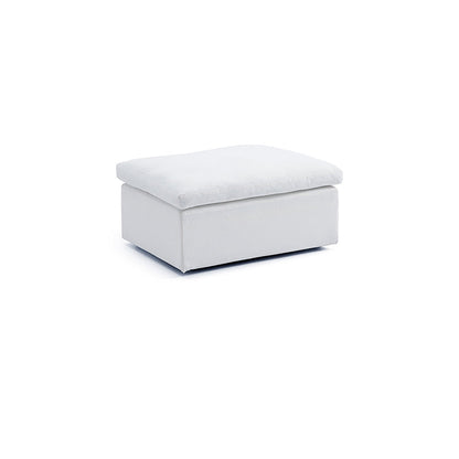 Tender Wabi Sabi Beige Sofa and Regular Ottoman-White