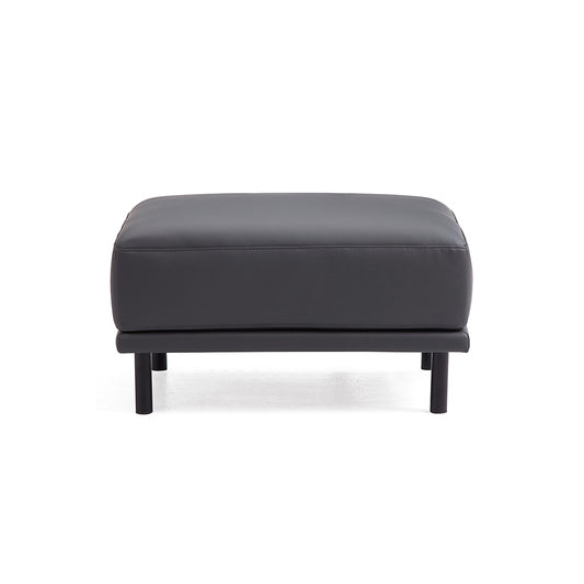 Noble Leather Sofa Ottoman-Gray