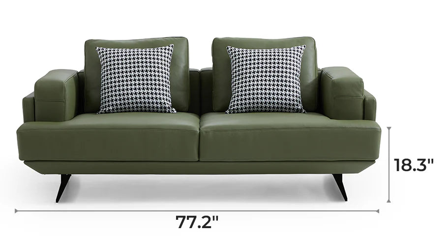 Olivia Top Grain Genuine Leather Sofa