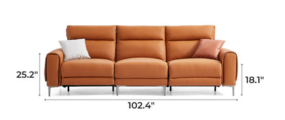 Louis Leather Power Recliner Sleeper Sofa