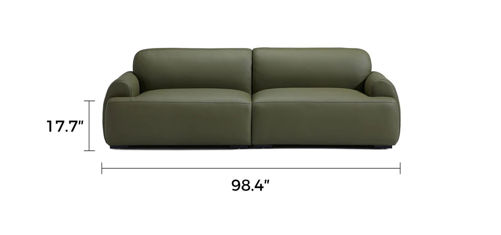Brenley Modern Italian Leather Sofa