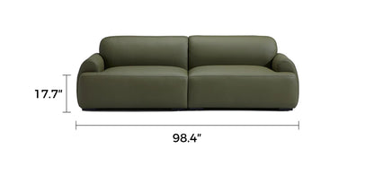 Brenley Modern Italian Leather Sofa
