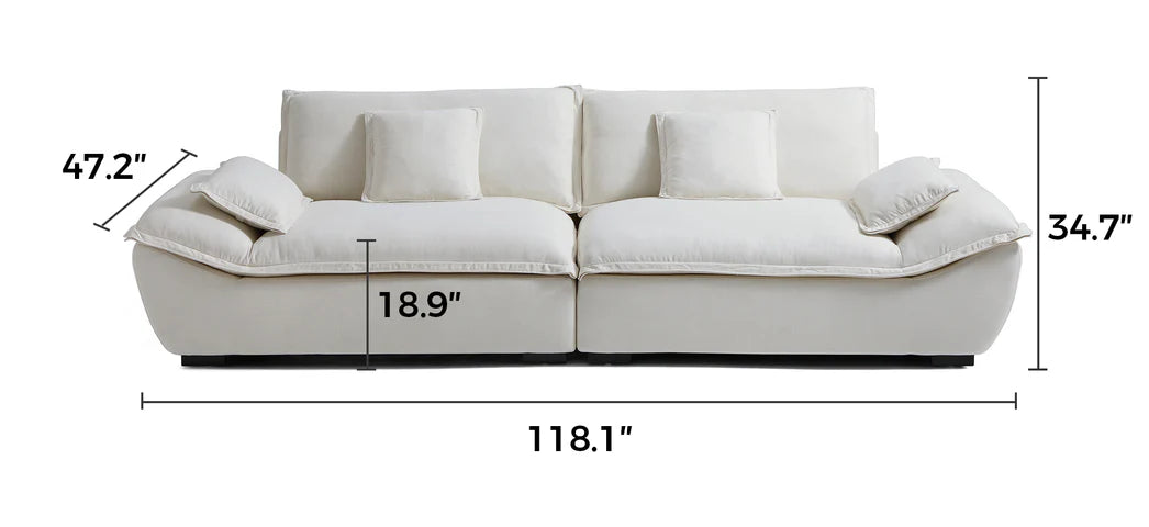 Casper Sailboat Fabric Sofa