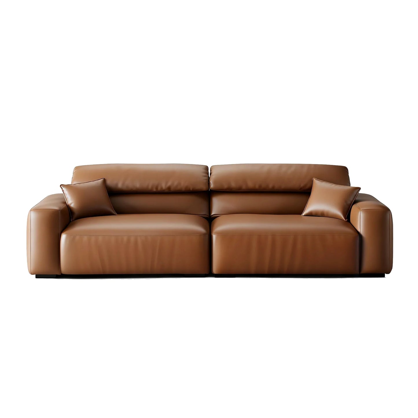 Chestnut Brown Leather Sofa