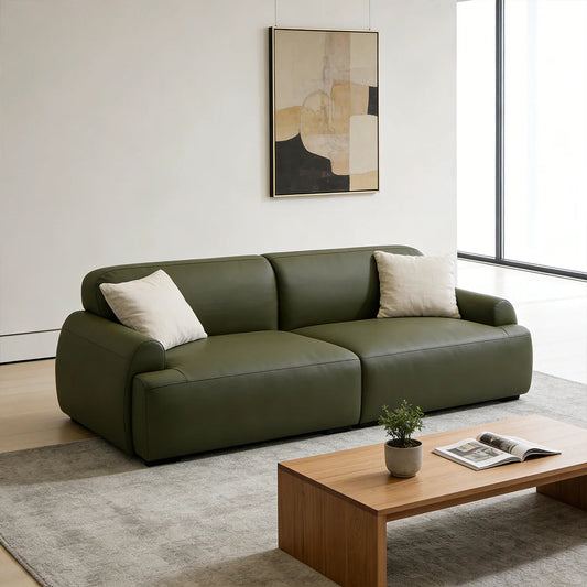 Brenley Modern Italian Leather Sofa