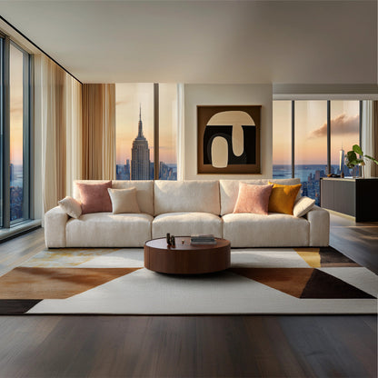 The Empress Beige Sofa-Beige