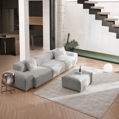 Freedom Modular White Sofa-Gray
