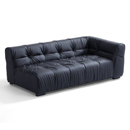 Boba Black Leathaire Sofa-Black