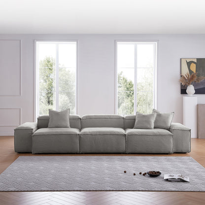 Freedom Modular White Sofa-Gray