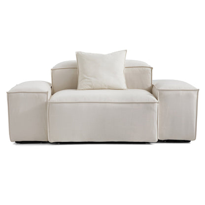 Freedom Modular Accent Armchair-Beige-Low