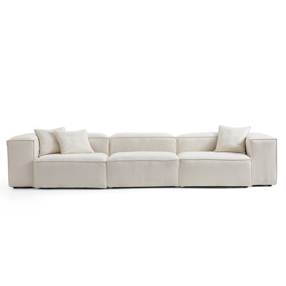 Freedom Modular Sectional Sofa-Beige-143.7"-High