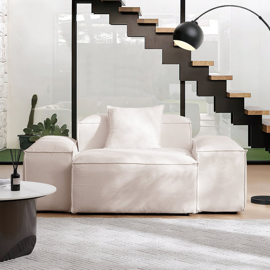 Freedom Modular Khaki Accent Armchair-Khaki