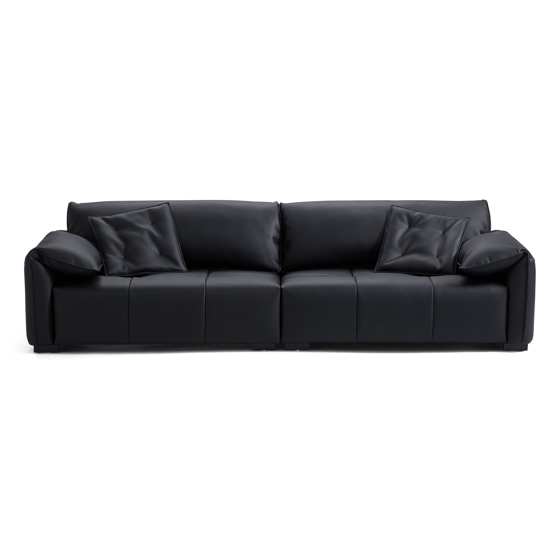 Anorea Contemporary Minimalist Sofa-Black