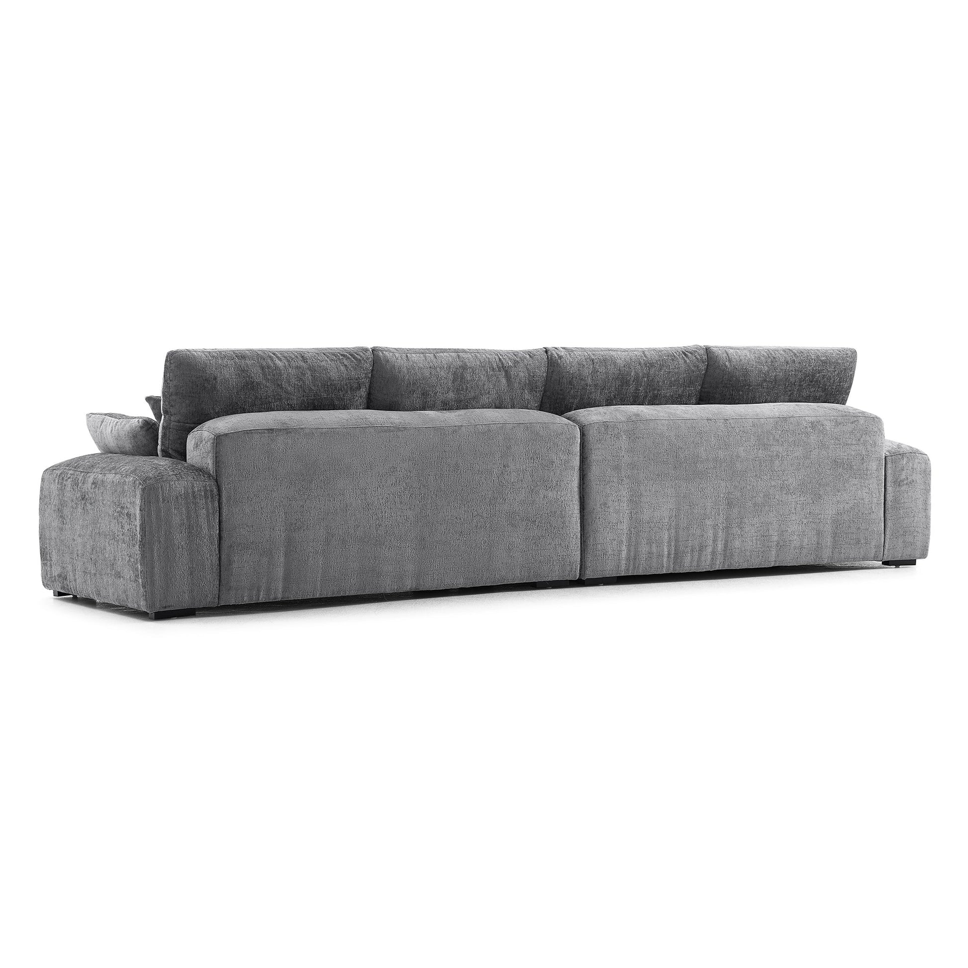 The Empress Yellow Sofa Set-Gray-140.1"