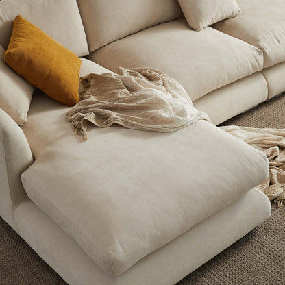 Aalto Boutique Beige Feathers Sectional