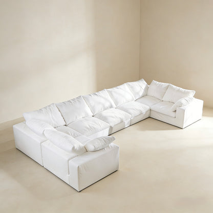 Lunna Modular U-Shaped Sofawhite / 200 inch u-shaped