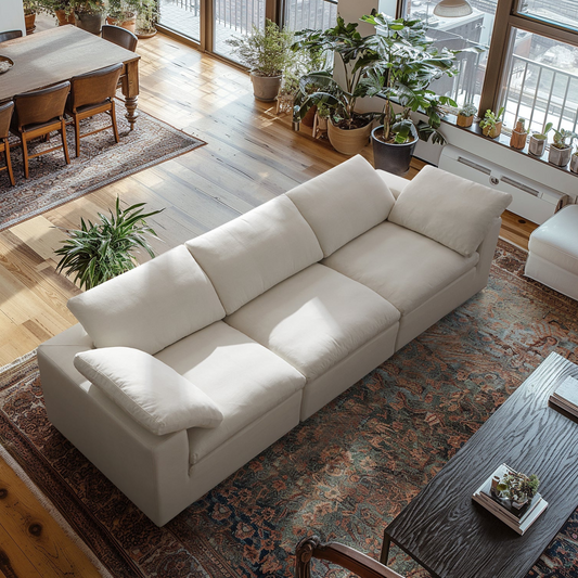 Tender Wabi Sabi Gray Sofa-Beige