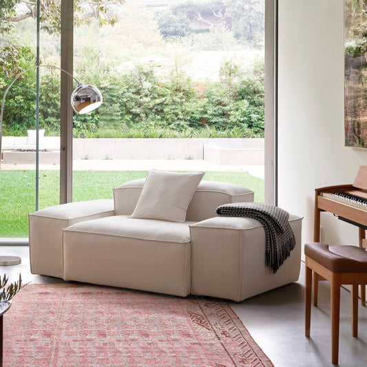 Freedom Modular New Gray Accent Armchair-Beige