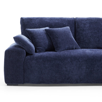 The Empress Navy Blue U Shaped Sectional-Navy Blue