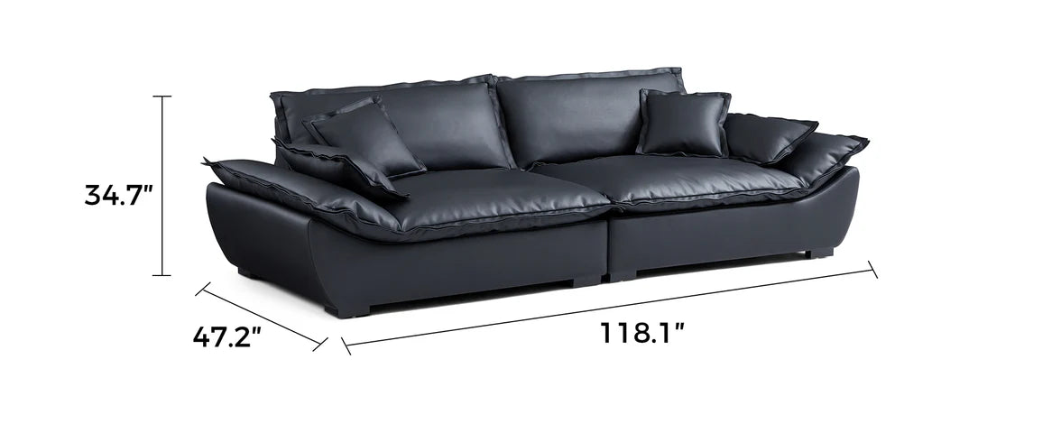 Casper Sailboat Leather Sofa