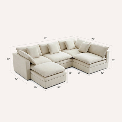Burger Modular U-Sectional
