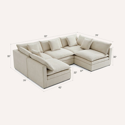 Burger Modular U-Sectional