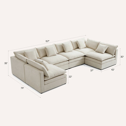 Burger Modular U-Sectional
