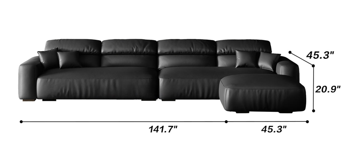 Chestnut Sofa and Ottoman