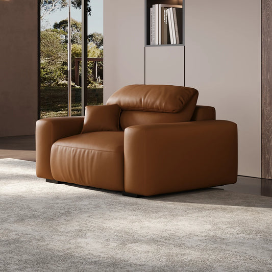 Chestnut Brown Leather Armchair