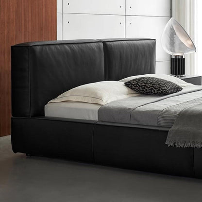 Pudding Leather Bed-Black
