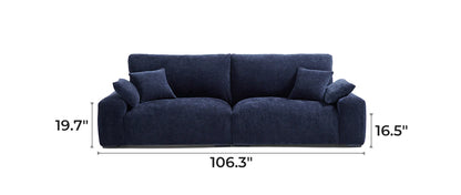 The Empress Navy Blue Sofa Set