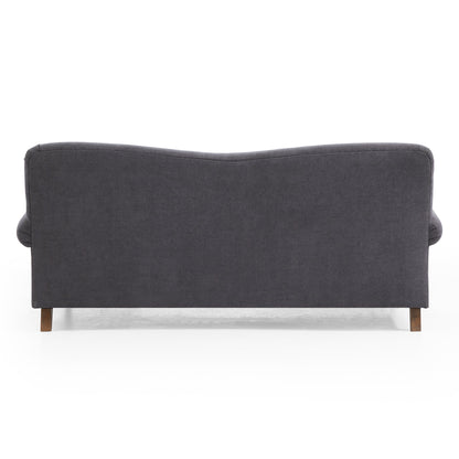Isabelle Vintage Gray Fabric Sofa-Gray