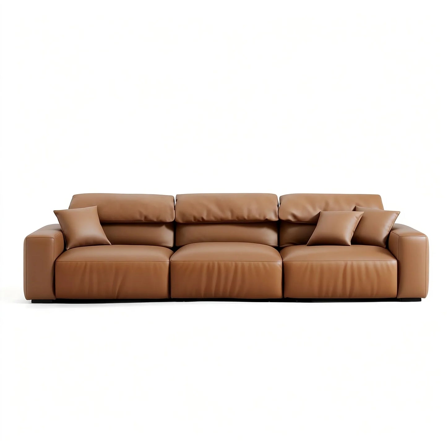 Chestnut Brown Leather Sofa
