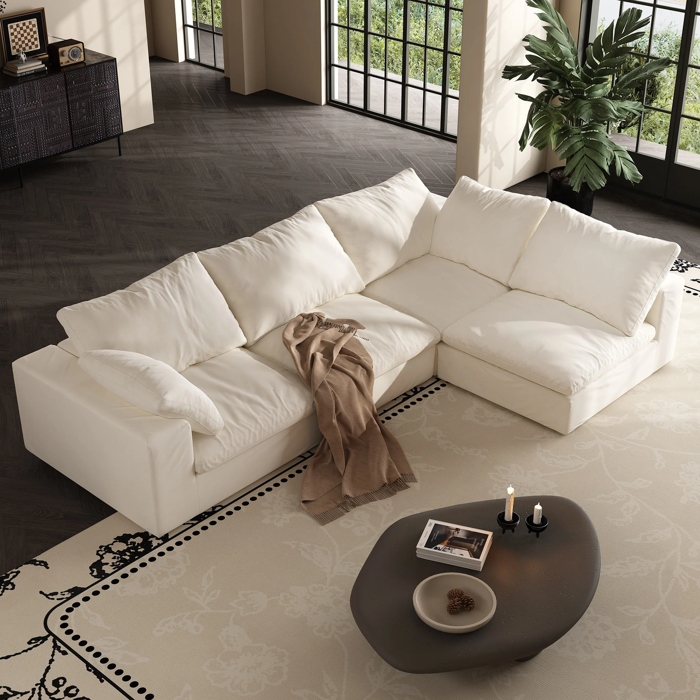 Lunna Modular Corner Sofawhite / corner 1