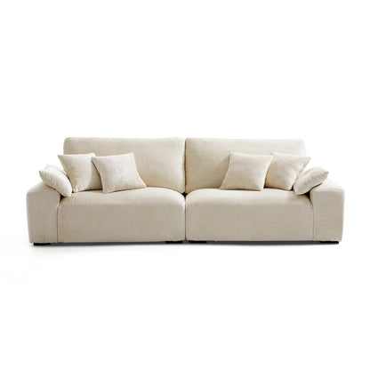 The Empress Yellow Sofa-Beige-106.3″