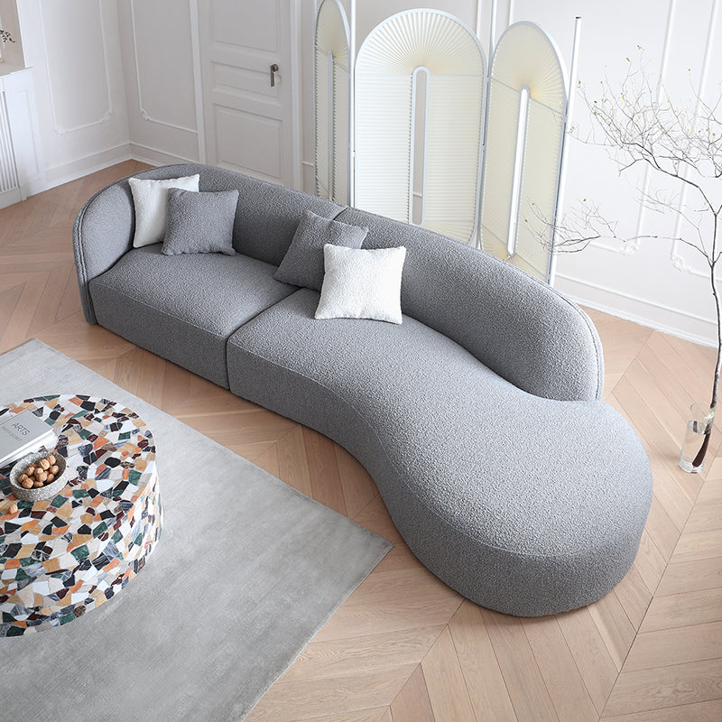 Crescent Bay Wabi Sabi Gray Sofa-Gray
