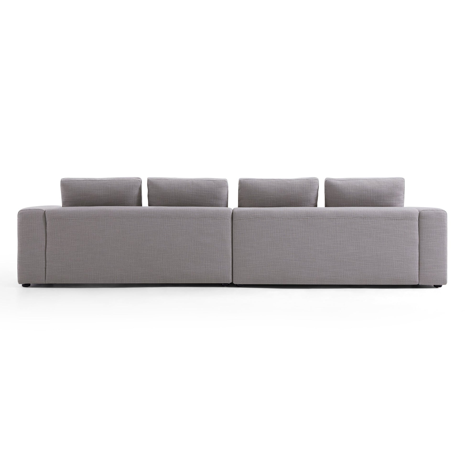 Nathan Modular Light Gray Polyester Fabric Sofa-Light Gray