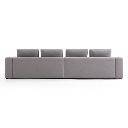 Nathan Modular Light Gray Polyester Fabric Sofa-Light Gray
