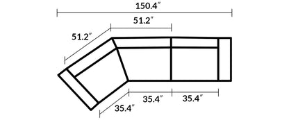 Domus Curved Sofa