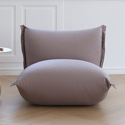 Teddy Minimalist Bean Bag Armless Chair & Lounger-Purple
