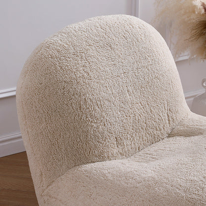 Puff Gray Accent Chair-Beige